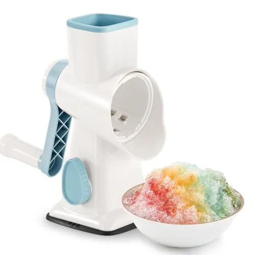 KEOUKE Rotary Ice Shaver Manual White - Stainless Steel