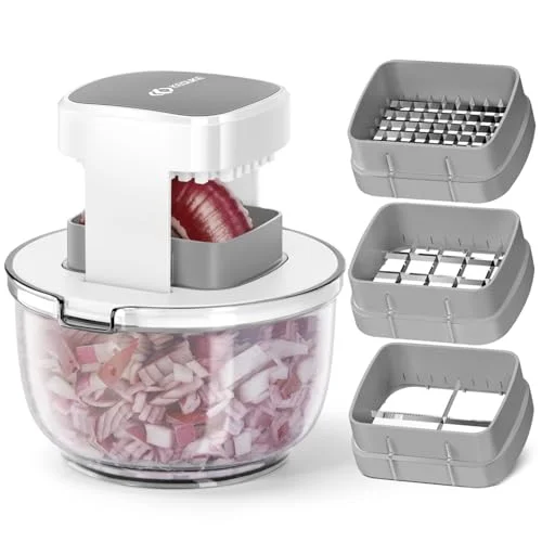 KEOUKE Multifunctional Vegetable Chopper Bowl White - 3
