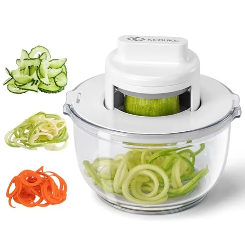 KEOUKE Vegetable Spiralizer & Zucchini Noodle Maker - 3