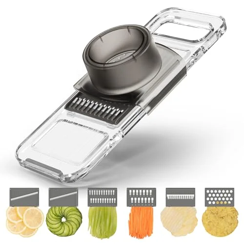 KEOUKE Transparent Multifunctional Mandoline Slicer - 6